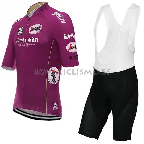 2017 Maillot Giro d'Italia tirantes mangas cortas fuxia